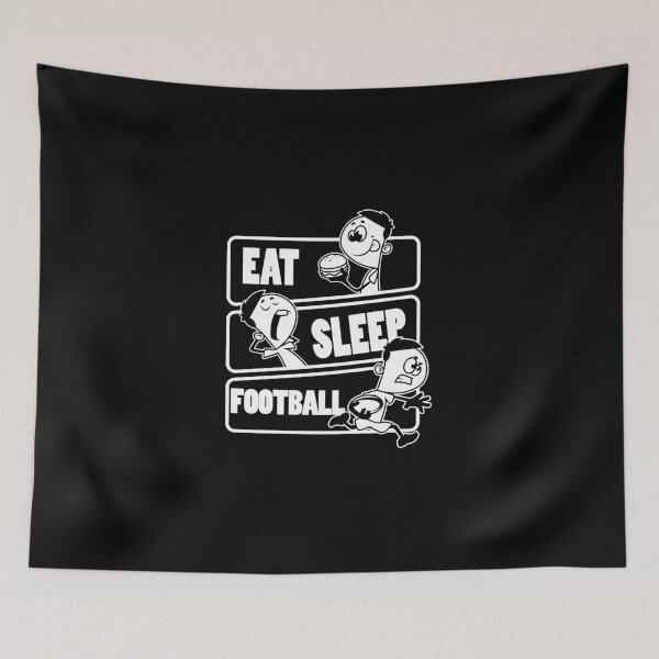 Item preview, Eat Sleep Football - American Foot Ballplayer Gift Design designed and sold by GabrieSketcham.