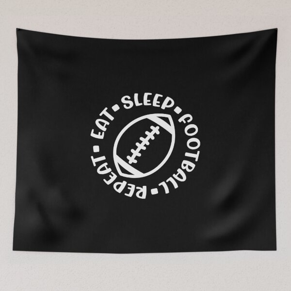 Item preview, Eat Sleep Football Repeat Boys Cute Funny designed and sold by GabrieSketcham.