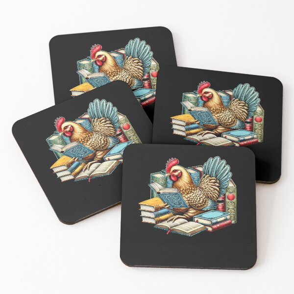 Item preview, Chicken Reading Book Reader Bookworm Chicken Lover designed and sold by Kimberley King Art  King Art.