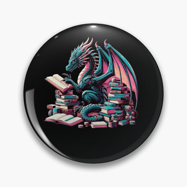Item preview, Dragon Reading Book Reader Bookworm Dragon Lover designed and sold by Kimberley King Art  King Art.