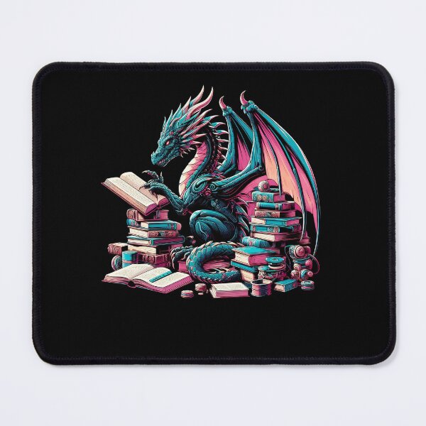 Item preview, Dragon Reading Book Reader Bookworm Dragon Lover designed and sold by Kimberley King Art King Art.