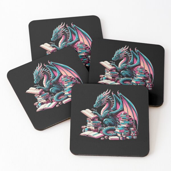 Item preview, Dragon Reading Book Reader Bookworm Dragon Lover designed and sold by Kimberley King Art  King Art.