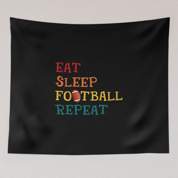 Item preview, Eat Sleep Football Repeat Football Lovers designed and sold by GabrieSketcham.