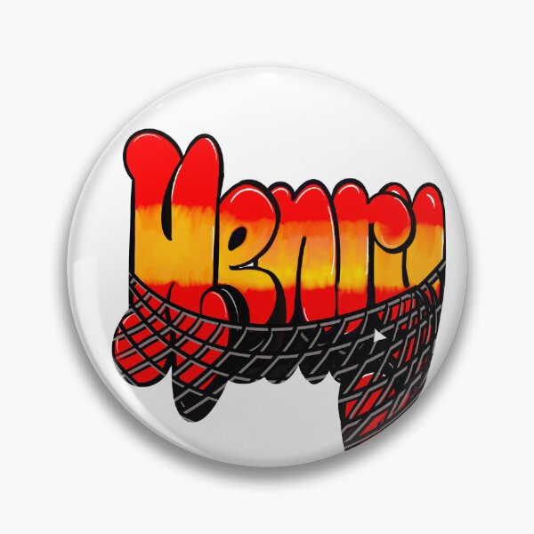 Item preview, Henry name in red with mesh web Top 10 best personalized gifts boys Henry designed and sold by Artonmytee.