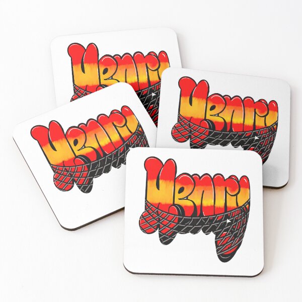 Item preview, Henry name in red with mesh web Top 10 best personalized gifts boys Henry designed and sold by Artonmytee.