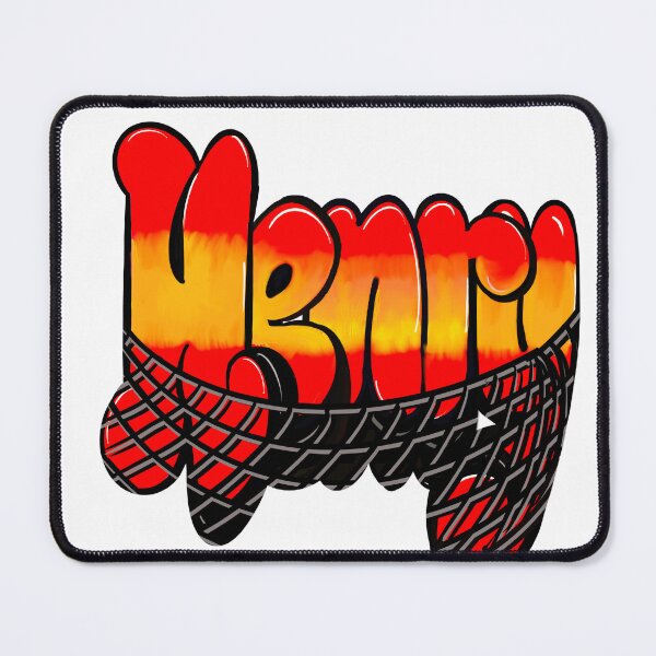 Item preview, Henry name in red with mesh web Top 10 best personalized gifts boys Henry designed and sold by Artonmytee.