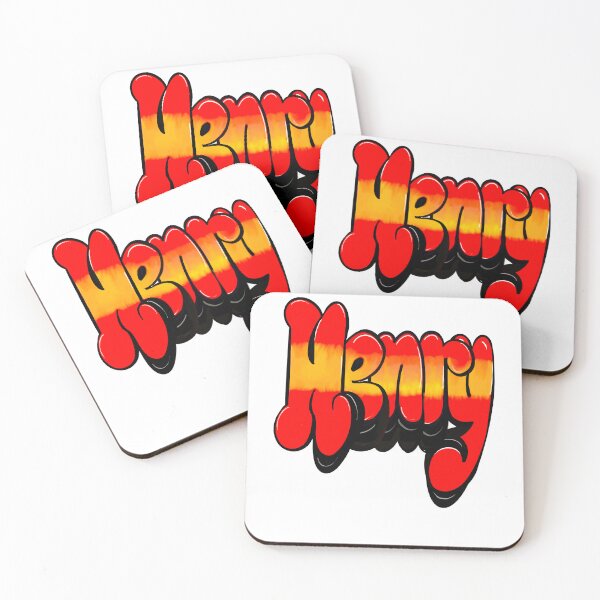 Item preview, Henry name in red Top 10 best personalized gifts boys Henry designed and sold by Artonmytee.