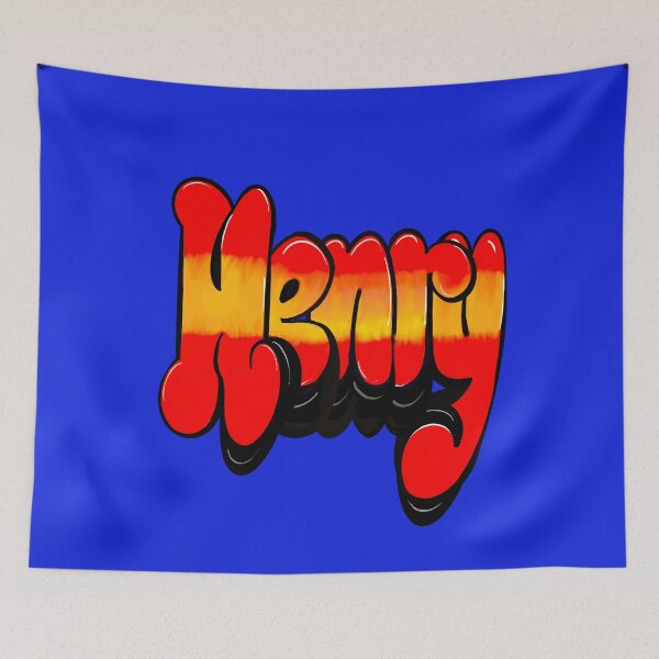 Item preview, Henry name in red Top 10 best personalized gifts boys Henry designed and sold by Artonmytee.