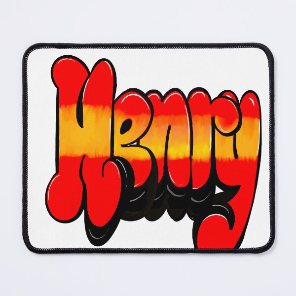 Item preview, Henry name in red Top 10 best personalized gifts boys Henry designed and sold by Artonmytee.
