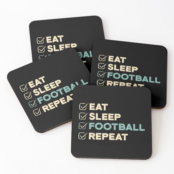 Item preview, Eat Sleep Football Repeat Funny Retro Footballer  designed and sold by GabrieSketcham.