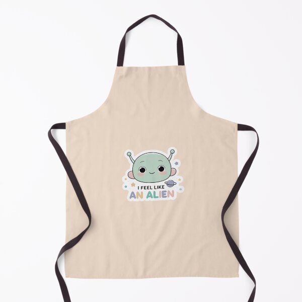 Item preview, I Feel Like an Alien - Kawaii Alien Girl Sticker designed and sold by anutash2020.