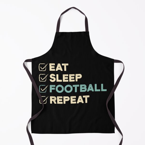 Item preview, Eat Sleep Football Repeat Funny Retro Footballer designed and sold by GabrieSketcham.