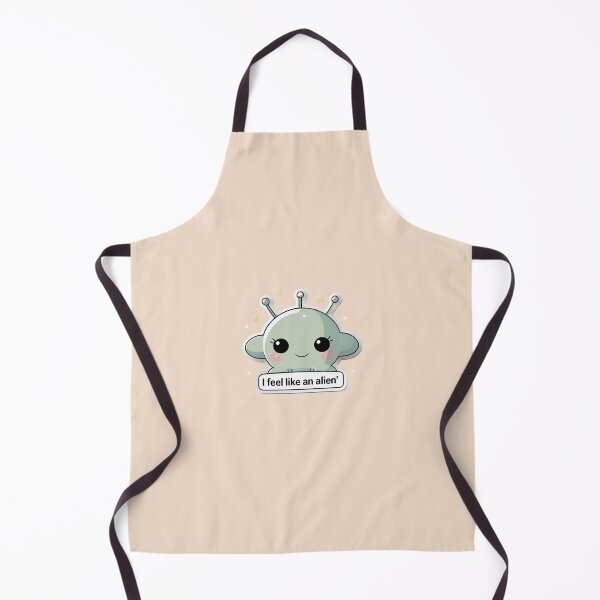 Item preview, I Feel Like an Alien - Kawaii Alien Girl Sticker 2 designed and sold by anutash2020.