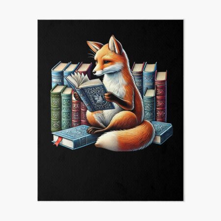 Item preview, Fox Reading Book Reader Bookworm Fox Lover designed and sold by Kimberley King Art  King Art.