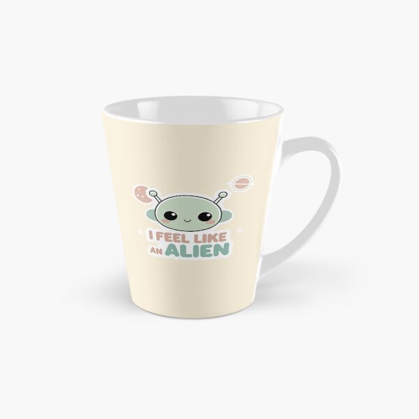 Item preview, I Feel Like an Alien - Kawaii Alien Girl Sticker 4 designed and sold by anutash2020.