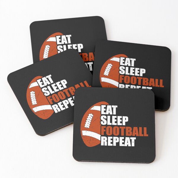 Item preview, Eat Sleep Football Repeat designed and sold by GabrieSketcham.