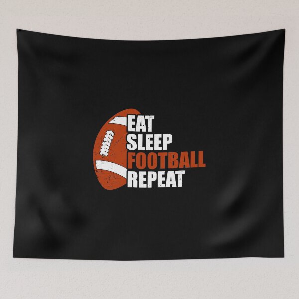 Item preview, Eat Sleep Football Repeat designed and sold by GabrieSketcham.