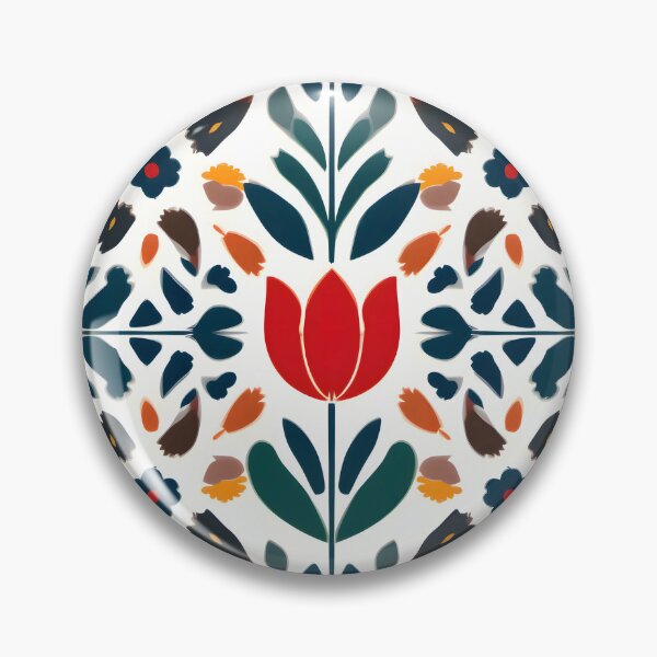 Item preview, A Fresh Take on Nature, Botanical Aesthetic Flowers, Retro Colorful Designs, Vintage Floral Scandinavian Design designed and sold by Kintsugi99.