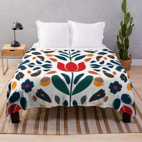 Item preview, A Fresh Take on Nature, Botanical Aesthetic Flowers, Retro Colorful Designs, Vintage Floral Scandinavian Design designed and sold by Kintsugi99.
