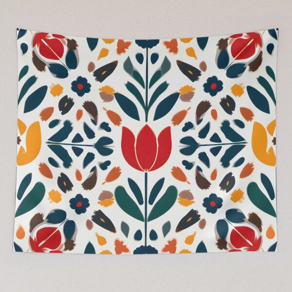Item preview, A Fresh Take on Nature, Botanical Aesthetic Flowers, Retro Colorful Designs, Vintage Floral Scandinavian Design designed and sold by Kintsugi99.