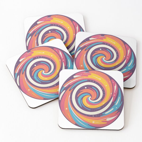 Item preview, Colorful Cosmic Swirl: A Vibrant Abstract Vortex designed and sold by REPTISLAV.