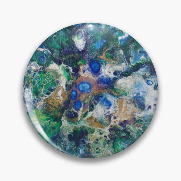 Item preview, Tranquil Blue Acrylic Pour designed and sold by VariARTyPrints.