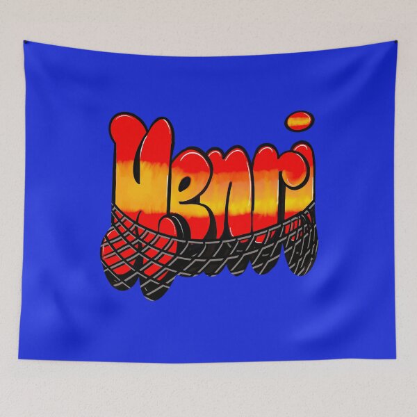 Item preview, Henri name in red with mesh web Top 10 best personalized gifts boys Henri designed and sold by Artonmytee.