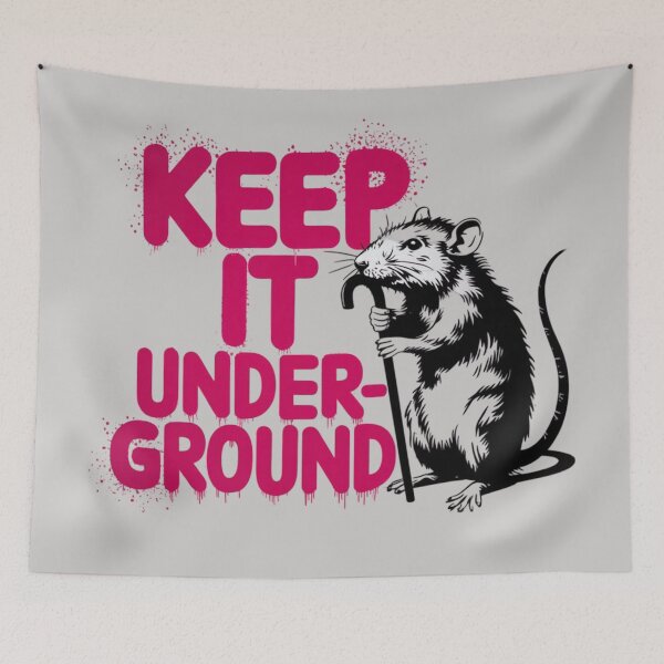 Item preview, Banksy Rat - Keep it underground designed and sold by 123ks.