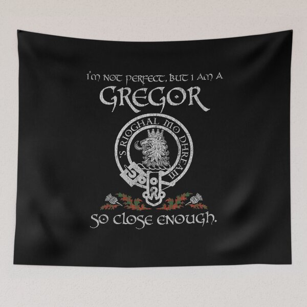 Item preview, Gregor of Balquhidder clan Scottish surname crest badge motto tartan sporran kilt men women designed and sold by Clan1093.