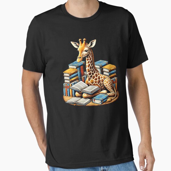 Artikel-Vorschau von Giraffe liest Buch Leser Bücherwurm Giraffenliebhaber, designt und verkauft von Kimberley King Art  King Art.