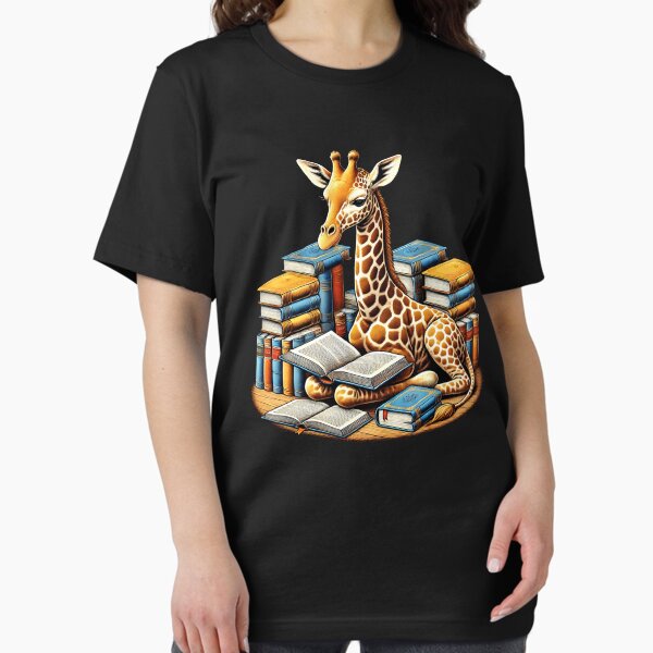 Item preview, Giraffe Reading Book Reader Bookworm Giraffe Lover designed and sold by Kimberley King Art  King Art.
