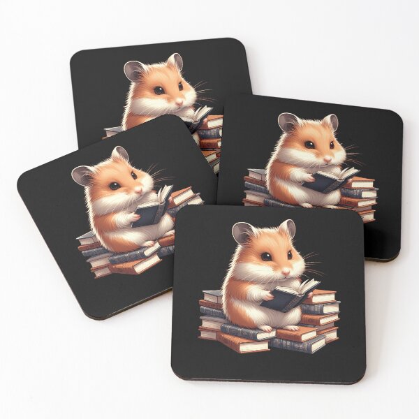 Item preview, Hamster Reading Book Reader Bookworm Hamster Lover designed and sold by Kimberley King Art  King Art.
