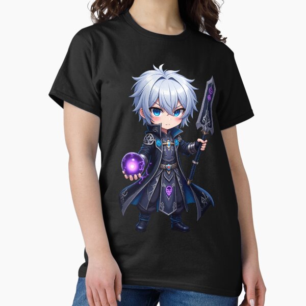 Vista previa del artículo con la obra «Brujo Arcano Anime Boy - El Mago de la Tradición Antigua», diseñado y vendido por  VectorArtFactory.