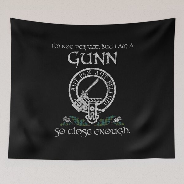 Item preview, Gunn clan Scottish surname crest badge motto tartan sporran kilt men women designed and sold by Clan1093.