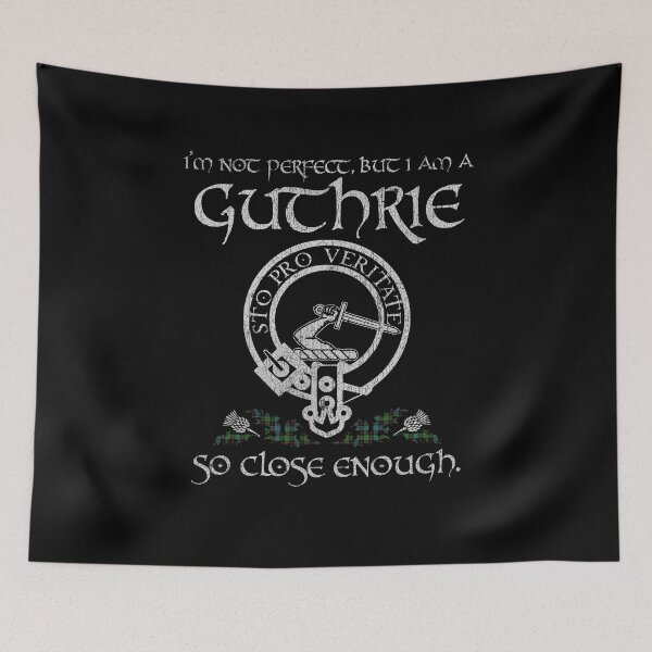 Item preview, Guthrie clan Scottish surname crest badge motto tartan sporran kilt men women designed and sold by Clan1093.