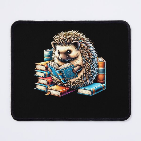 Item preview, Hedgehog Reading Book Reader Bookworm Hedgehog Lover designed and sold by Kimberley King Art King Art.
