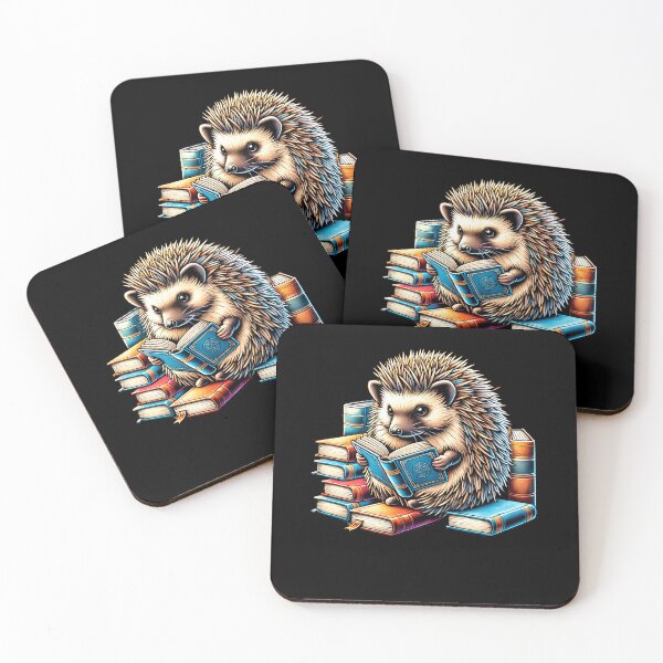 Item preview, Hedgehog Reading Book Reader Bookworm Hedgehog Lover designed and sold by Kimberley King Art  King Art.