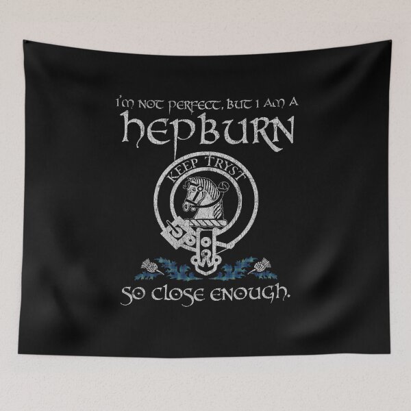Item preview, Hepburn 2 clan Scottish surname crest badge motto tartan sporran kilt men women designed and sold by Clan1093.