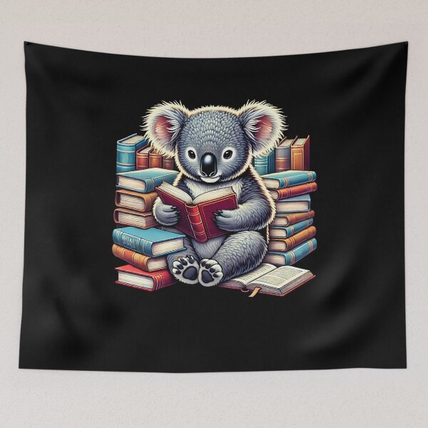 Item preview, Koala Reading Book Reader Bookworm Koala Lover designed and sold by Kimberley King Art  King Art.