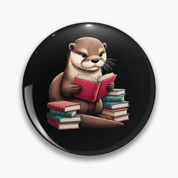 Item preview, Otter Reading Book Reader Bookworm Otter Lover designed and sold by Kimberley King Art  King Art.
