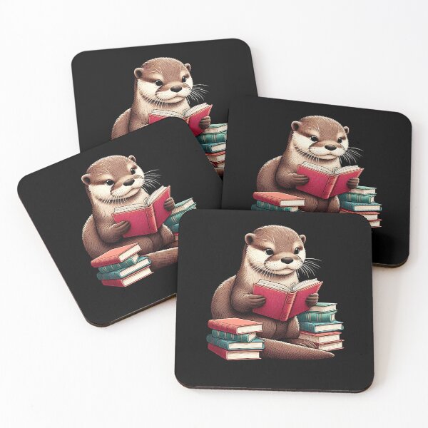 Item preview, Otter Reading Book Reader Bookworm Otter Lover designed and sold by Kimberley King Art  King Art.