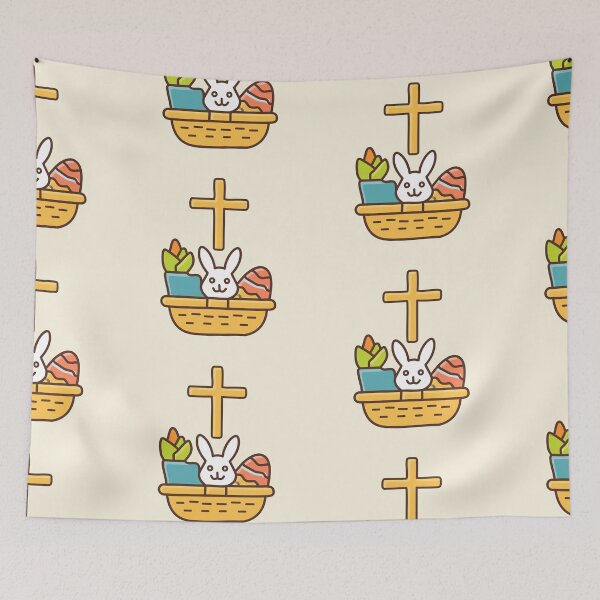 Item preview, Easter Aesthetic – Cute Bunny, Eggs, Christian Cross & Spring Designs designed and sold by CrossCrafted.