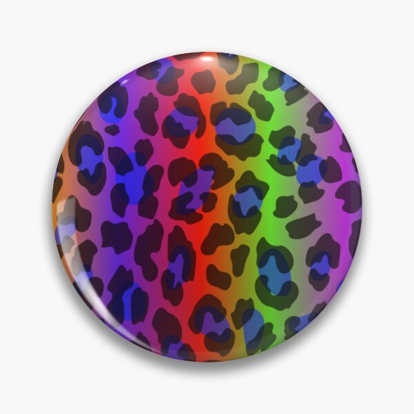 Item preview, Rainbow Leopard Print Decoration designed and sold by ChainsArt.
