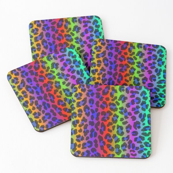 Item preview, Rainbow Leopard Print Decoration designed and sold by ChainsArt.