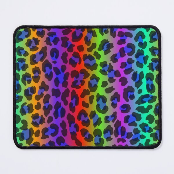 Item preview, Rainbow Leopard Print Decoration designed and sold by ChainsArt.