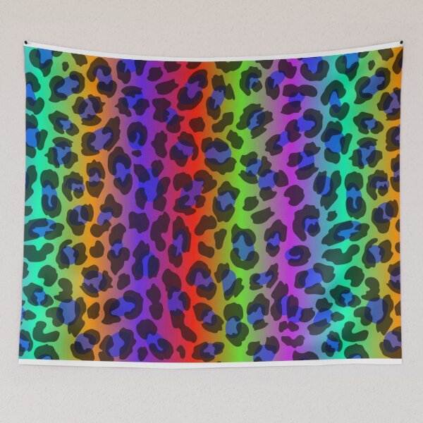 Item preview, Rainbow Leopard Print Decoration designed and sold by ChainsArt.