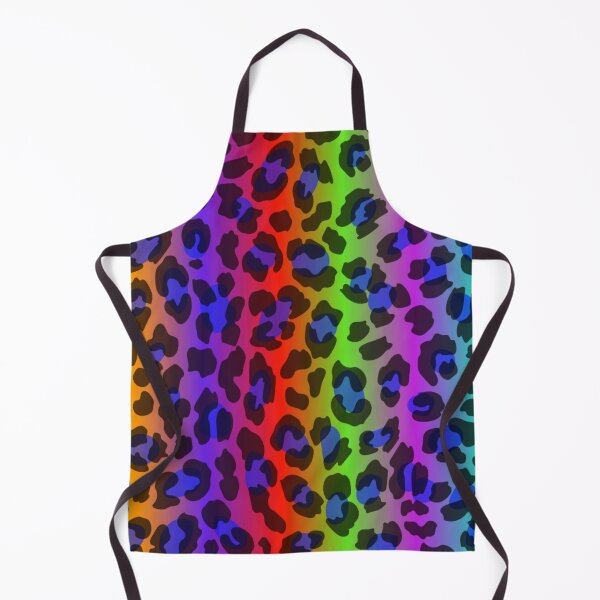 Item preview, Rainbow Leopard Print Decoration designed and sold by ChainsArt.