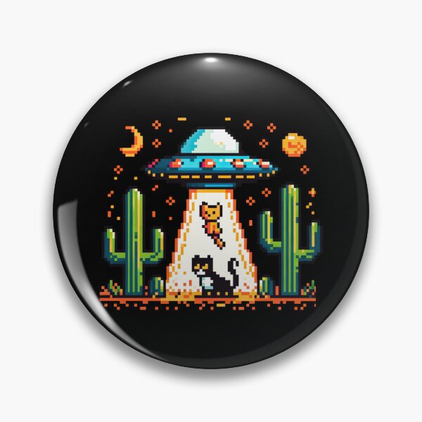 Item preview, Alien Cat Abduction -UFO Aliens love Cats designed and sold by AnAzArt.