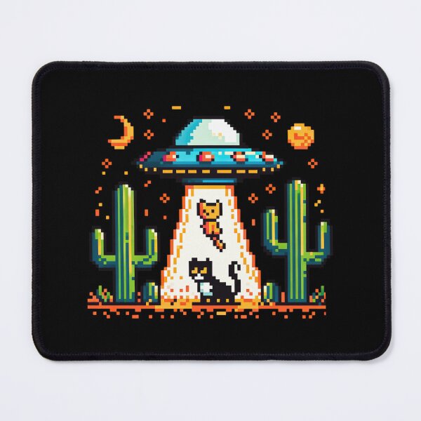 Item preview, Alien Cat Abduction -UFO Aliens love Cats designed and sold by AnAzArt.