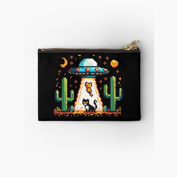 Item preview, Alien Cat Abduction -UFO Aliens love Cats designed and sold by AnAzArt.